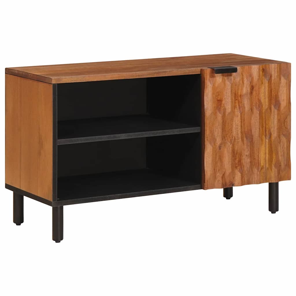 vidaXL TV Cabinet Acacia Brown Finish 80 x 33 x 46 cm Solid Mango Wood 1