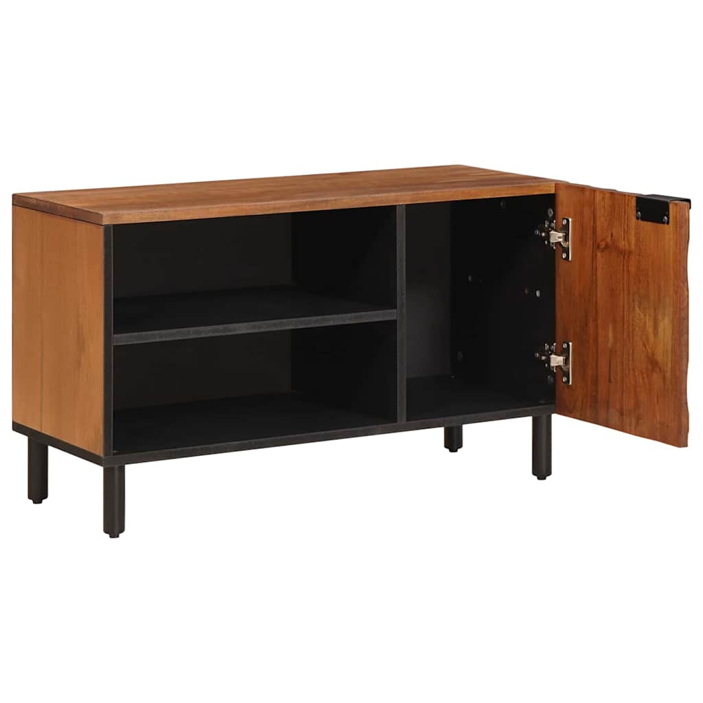 vidaXL TV Cabinet Acacia Brown Finish 80 x 33 x 46 cm Solid Mango Wood 2