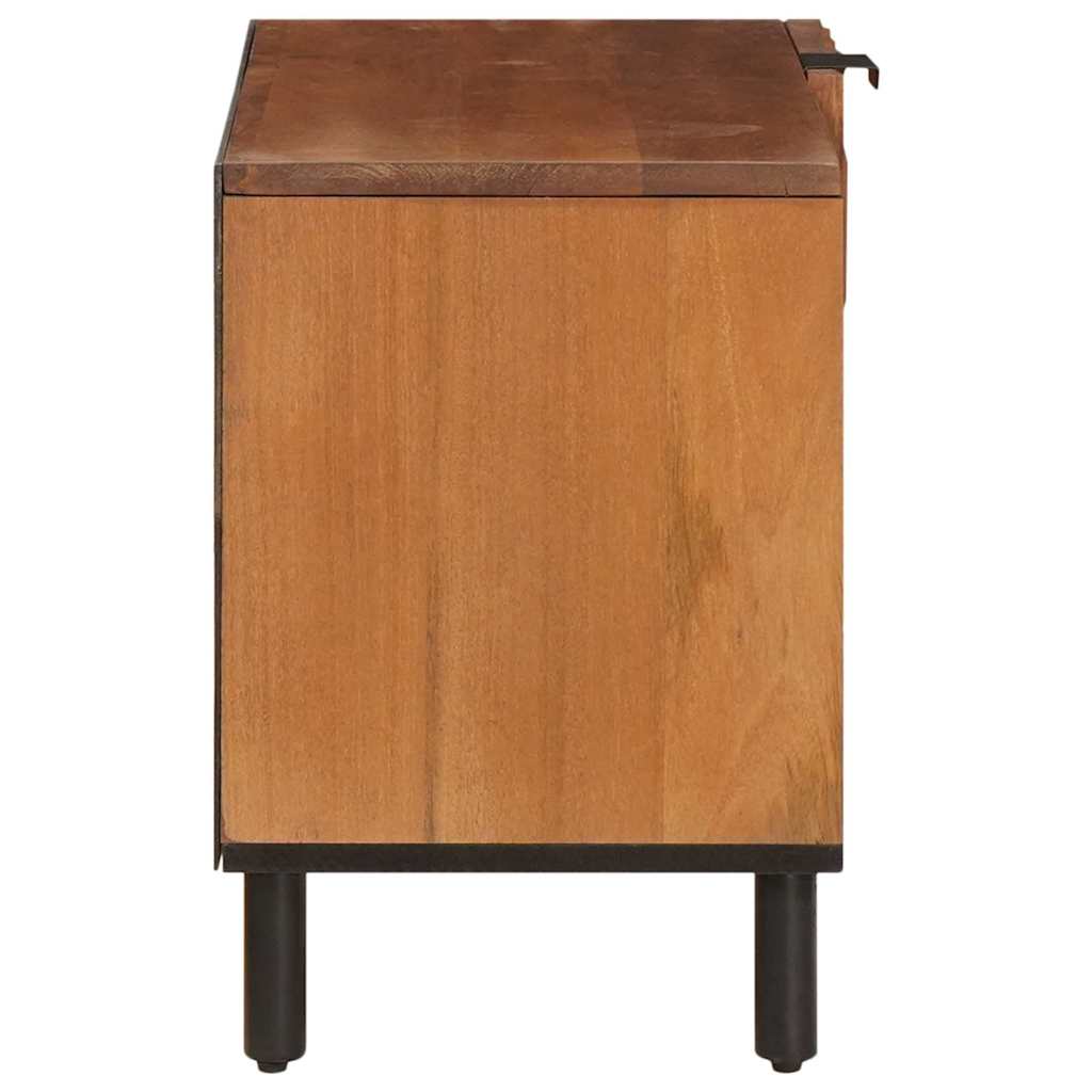 vidaXL TV Cabinet Acacia Brown Finish 80 x 33 x 46 cm Solid Mango Wood 4