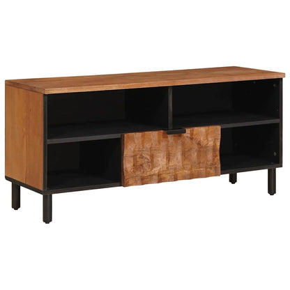 vidaXL TV Cabinet with Drawer Acacia Brown Finish 100 x 33 x 46 cm 1