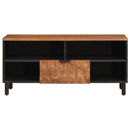 vidaXL TV Cabinet with Drawer Acacia Brown Finish 100 x 33 x 46 cm 3