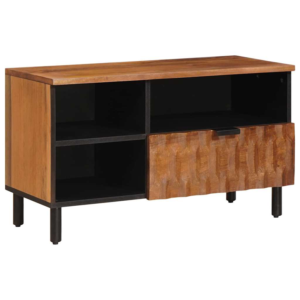 vidaXL TV Cabinet Acacia Brown Finish 80 x 33 x 46 cm Solid Mango Wood 1