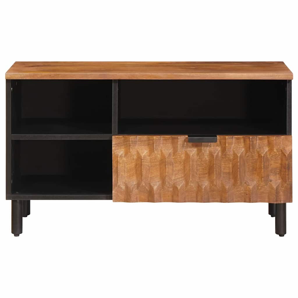 vidaXL TV Cabinet Acacia Brown Finish 80 x 33 x 46 cm Solid Mango Wood 3