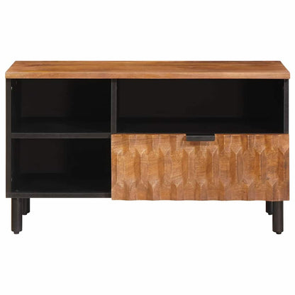 vidaXL TV Cabinet Acacia Brown Finish 80 x 33 x 46 cm Solid Mango Wood 3