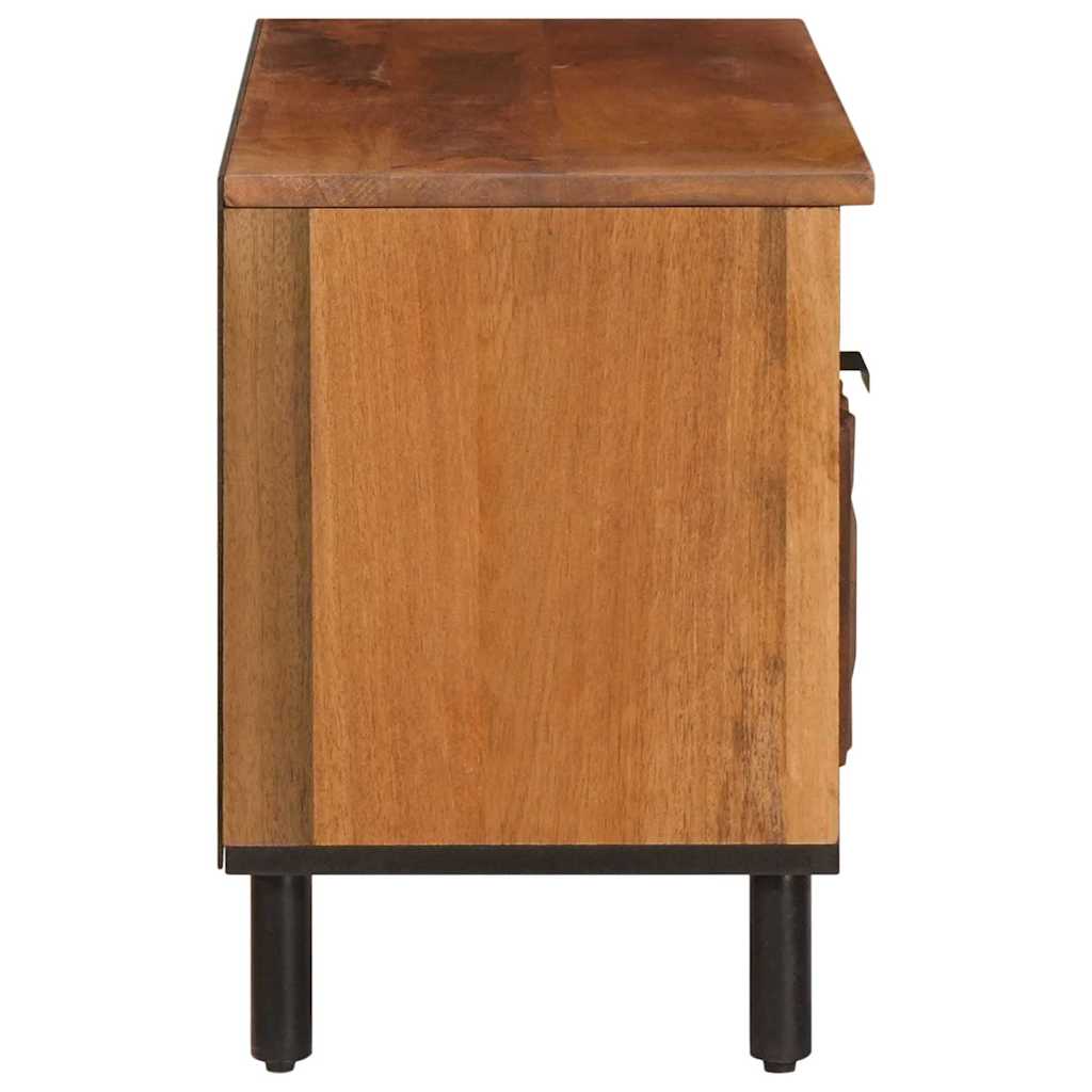 vidaXL TV Cabinet Acacia Brown Finish 80 x 33 x 46 cm Solid Mango Wood 4