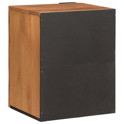 vidaXL Bathroom Hanging Cabinet Brown 38 x 33 x 48 cm Solid Mango Wood 5