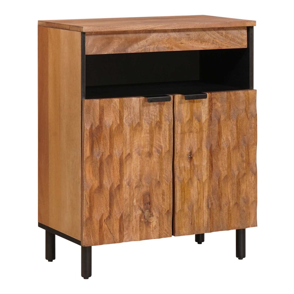 Sideboard 60 x 33 x 75 cm Solid Mango Wood Acacia brown finish