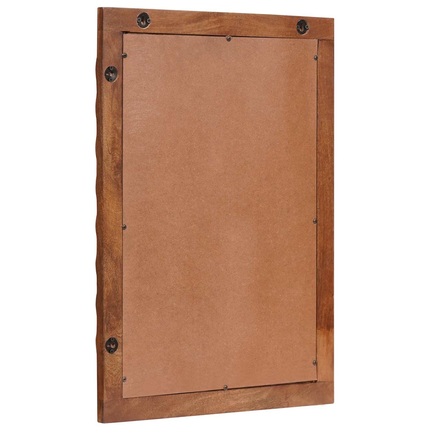 vidaXL Bathroom Mirror Acacia Brown Finish 50 x 70 x 2.5 cm 3
