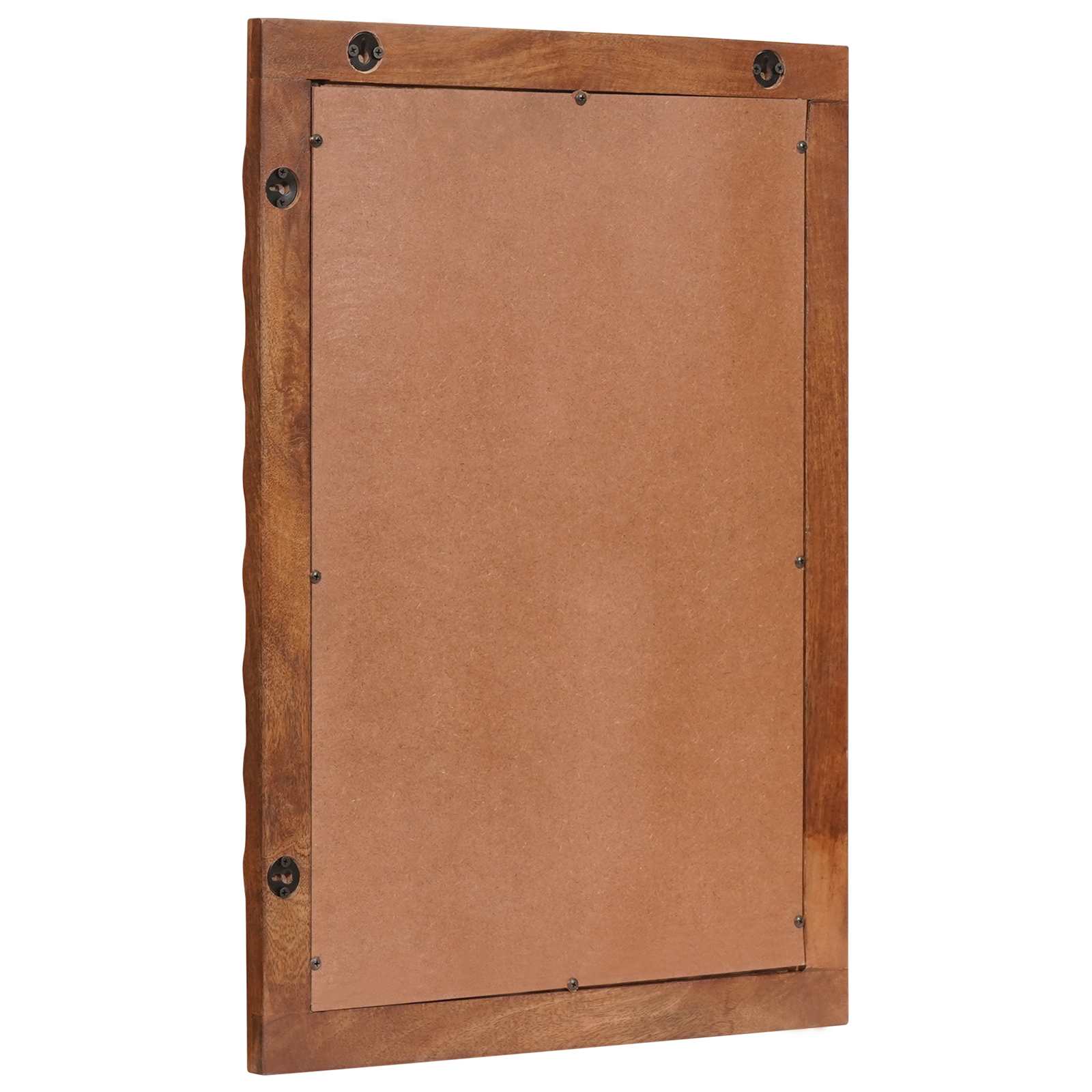 vidaXL Bathroom Mirror Acacia Brown Finish 50 x 70 x 2.5 cm 3