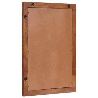 vidaXL Bathroom Mirror Acacia Brown Finish 50 x 70 x 2.5 cm 3