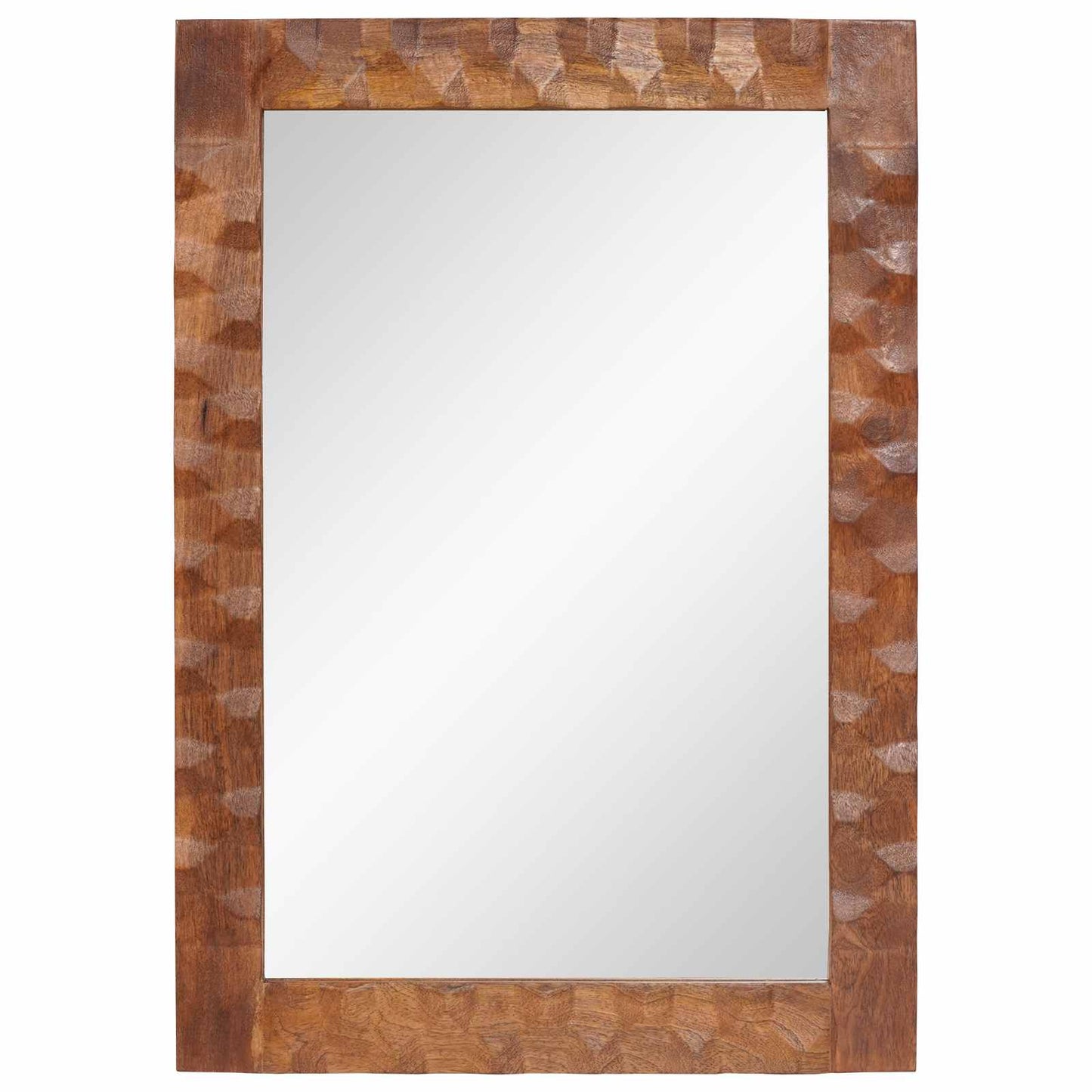 vidaXL Bathroom Mirror Acacia Brown Finish 50 x 70 x 2.5 cm 2