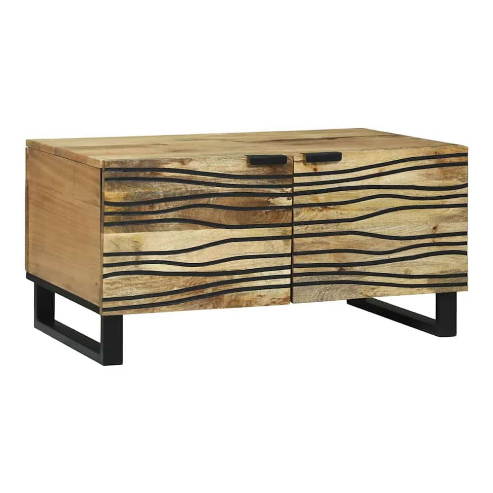 Coffee Table 80 x 50 x 40 cm Engineered Wood Natural