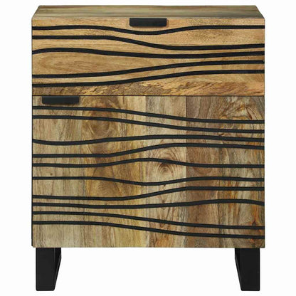 vidaXL Bedside Cabinet Natural 50 x 33 x 60 cm Engineered Wood 3