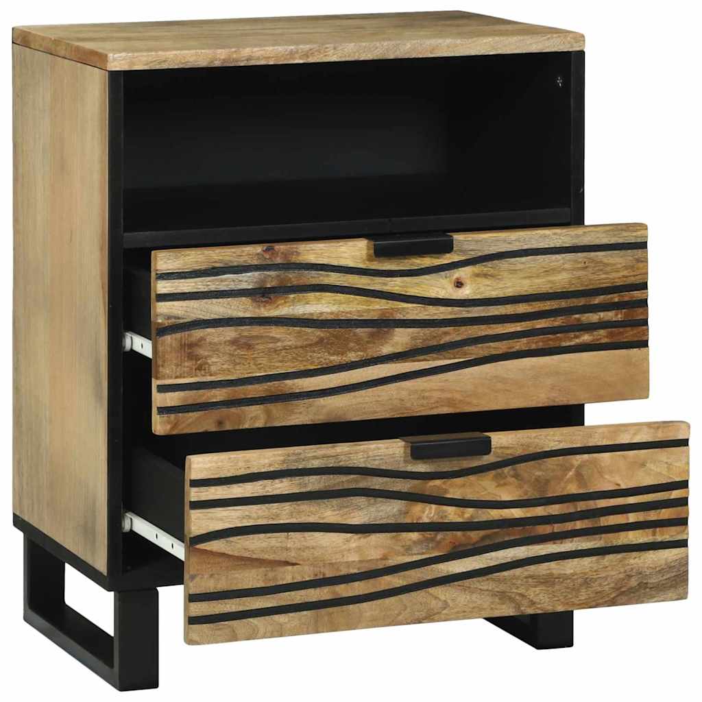 vidaXL Bedside Cabinet Natural 50 x 33 x 62 cm Engineered Wood 2
