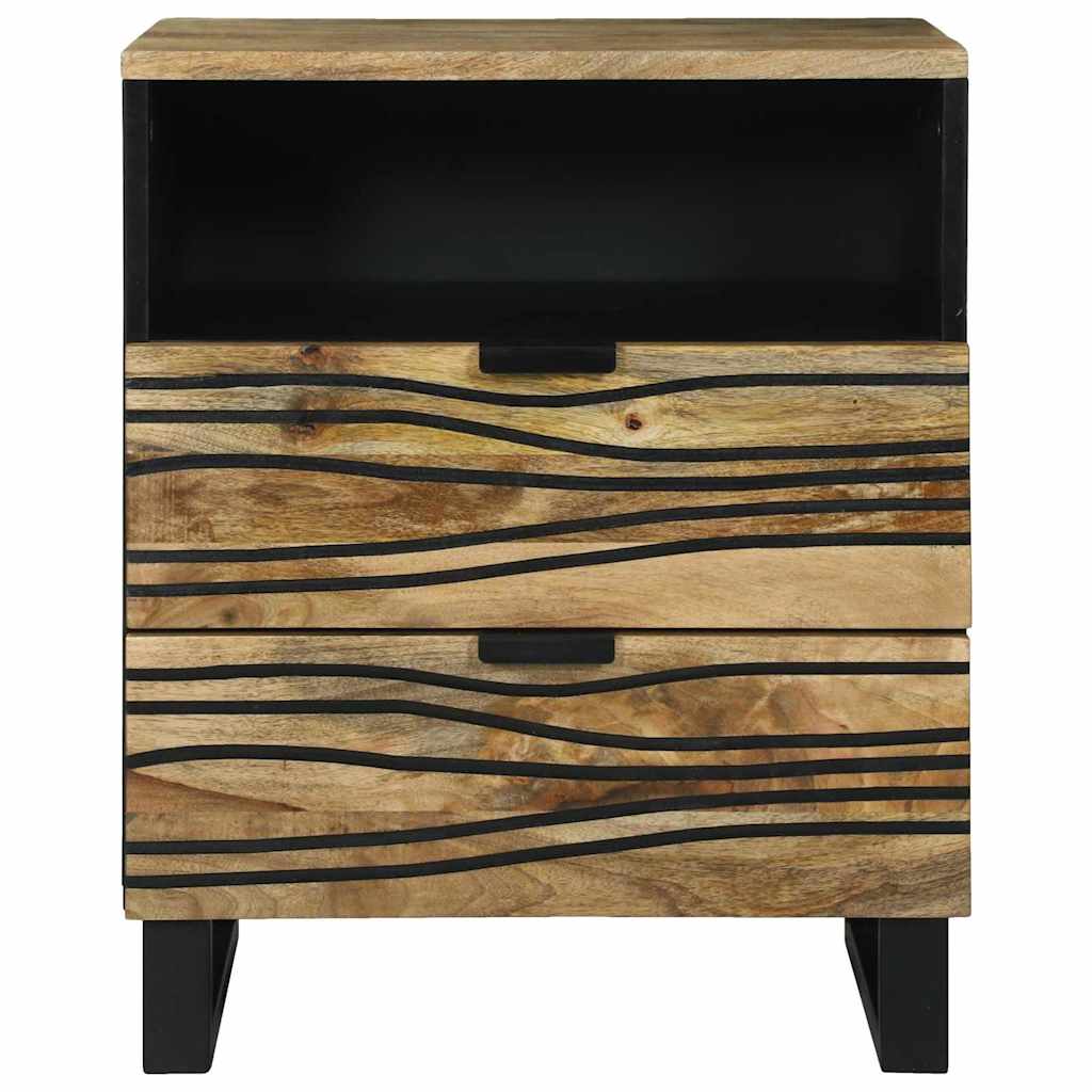 vidaXL Bedside Cabinet Natural 50 x 33 x 62 cm Engineered Wood 3
