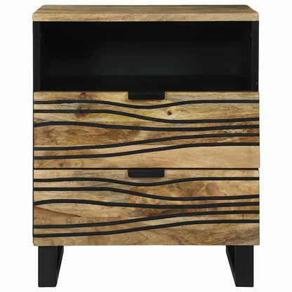 vidaXL Bedside Cabinet Natural 50 x 33 x 62 cm Engineered Wood 3