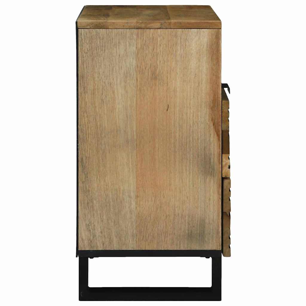 vidaXL Bedside Cabinet Natural 50 x 33 x 62 cm Engineered Wood 4