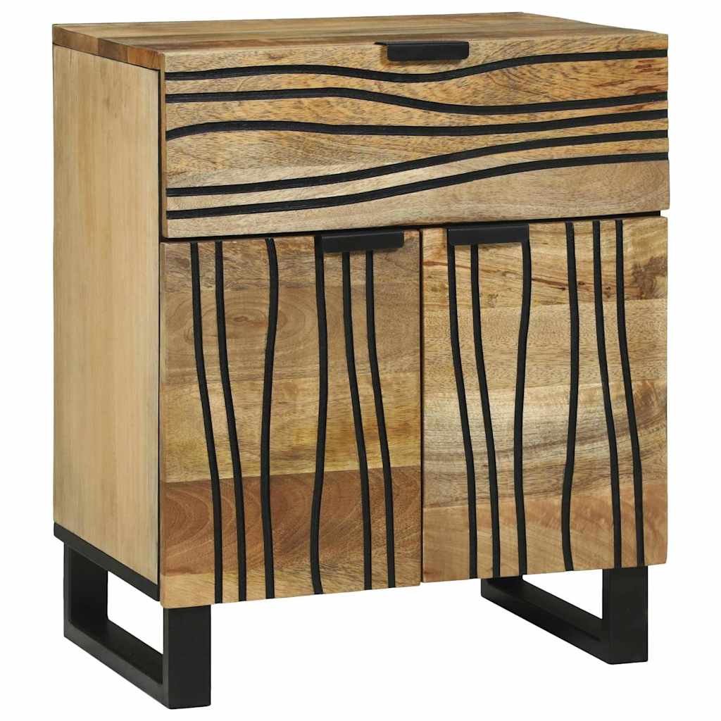 vidaXL Bedside Cabinet Natural 50 x 33 x 60 cm Engineered Wood 1