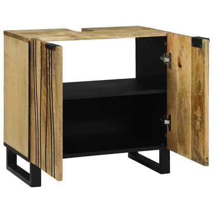 vidaXL Bathroom Sink Cabinet Brown 62 x 33 x 58 cm Engineered Wood 3