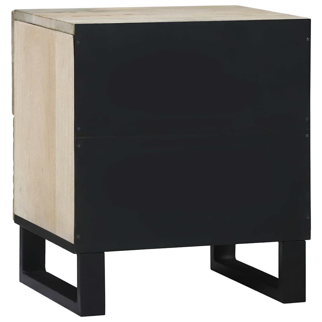vidaXL Bedside Cabinet White 40 x 33 x 46 cm Engineered Wood 5