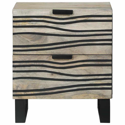 vidaXL Bedside Cabinet White 40 x 33 x 46 cm Engineered Wood 3