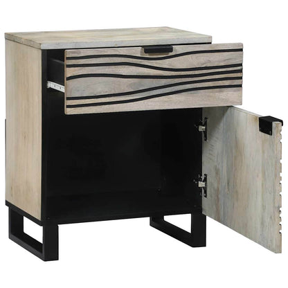 vidaXL Bedside Cabinet White 50 x 33 x 60 cm Engineered Wood 2