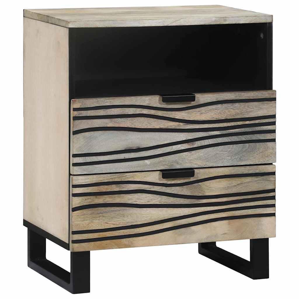 vidaXL Bedside Cabinet White 50 x 33 x 62 cm Engineered Wood 1