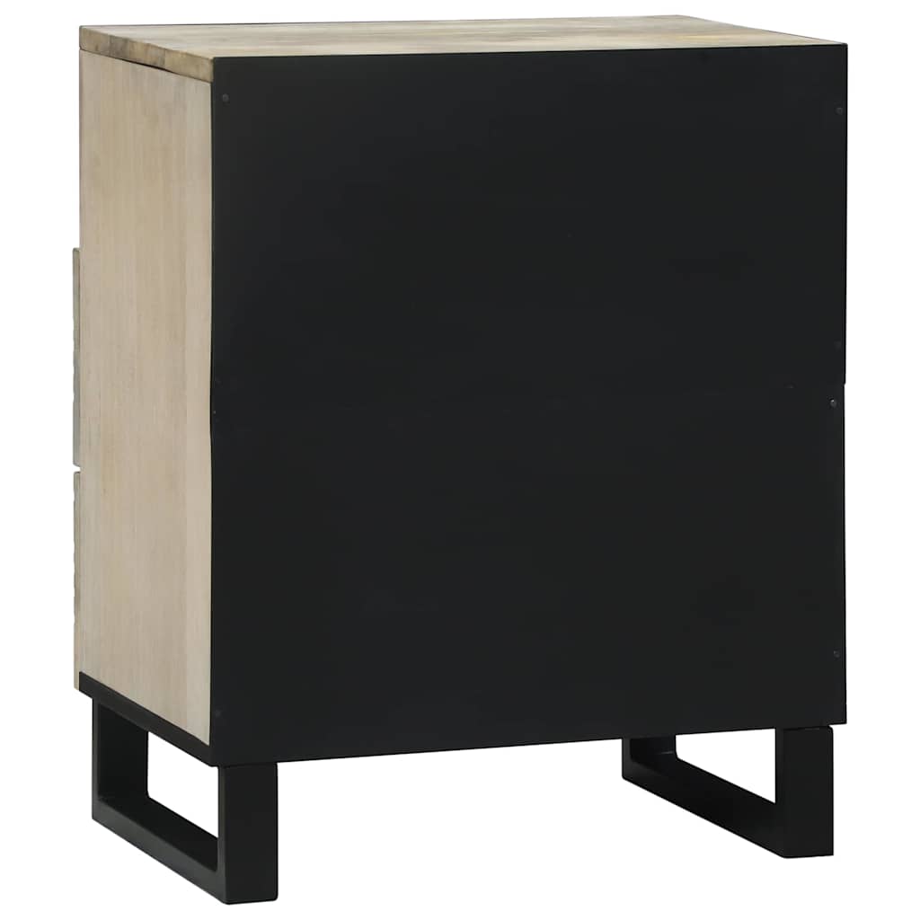 vidaXL Bedside Cabinet White 50 x 33 x 62 cm Engineered Wood 5