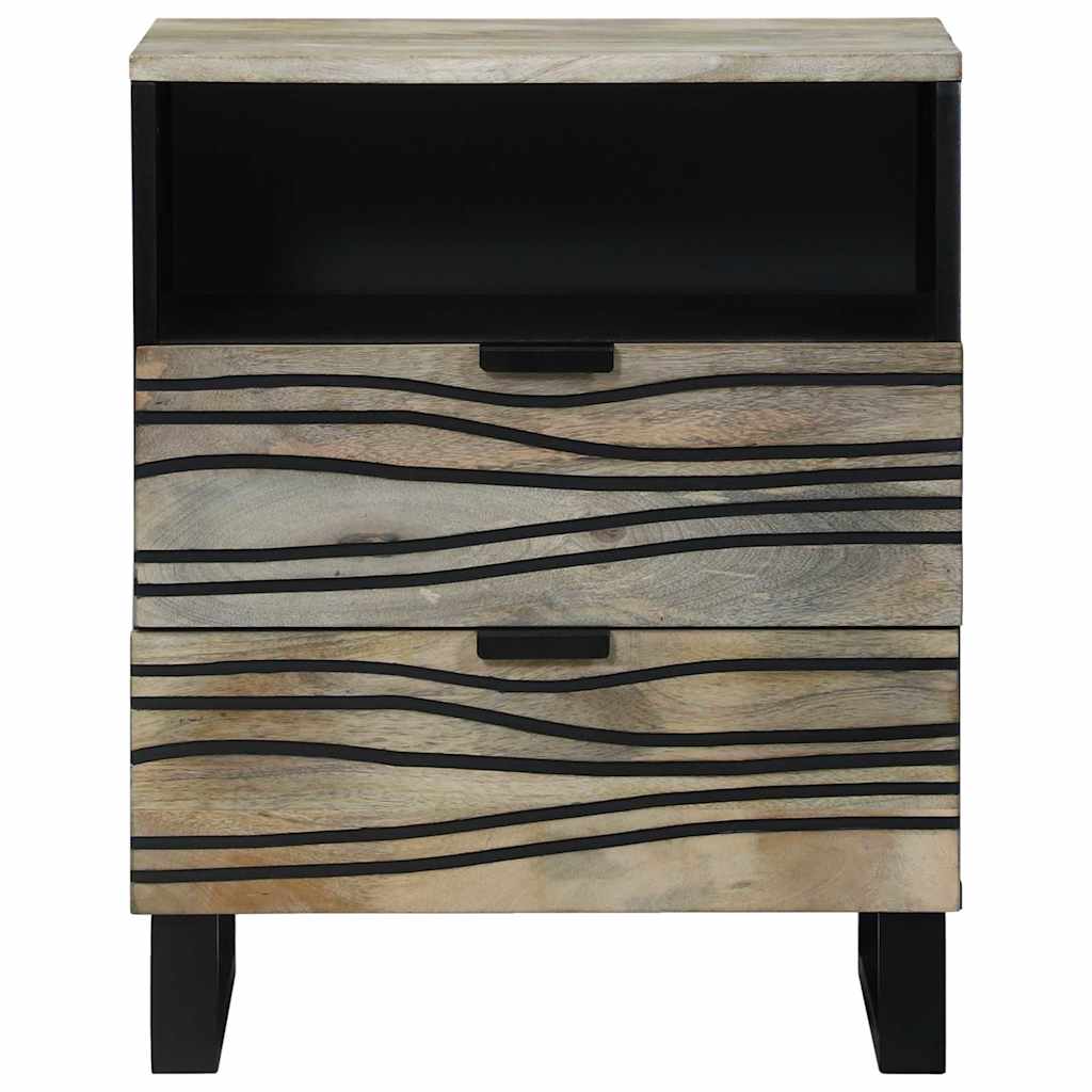 vidaXL Bedside Cabinet White 50 x 33 x 62 cm Engineered Wood 3