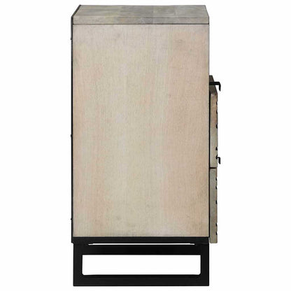 vidaXL Bedside Cabinet White 50 x 33 x 62 cm Engineered Wood 4