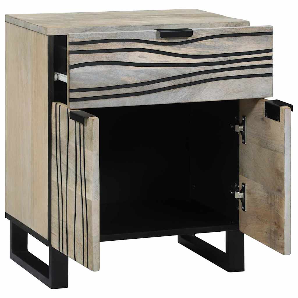 vidaXL Bedside Cabinet White 50 x 33 x 60 cm Engineered Wood 2