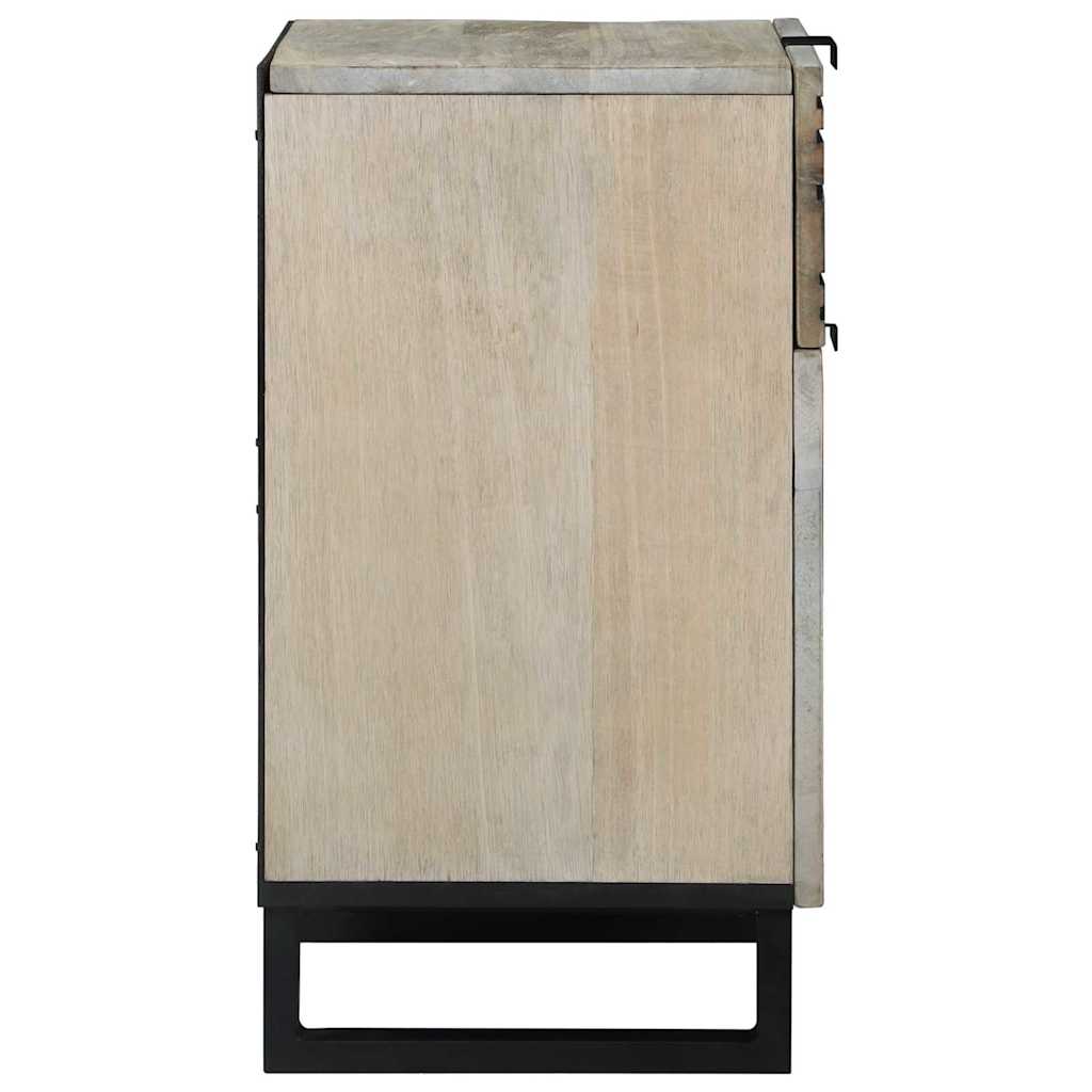 vidaXL Bedside Cabinet White 50 x 33 x 60 cm Engineered Wood 4