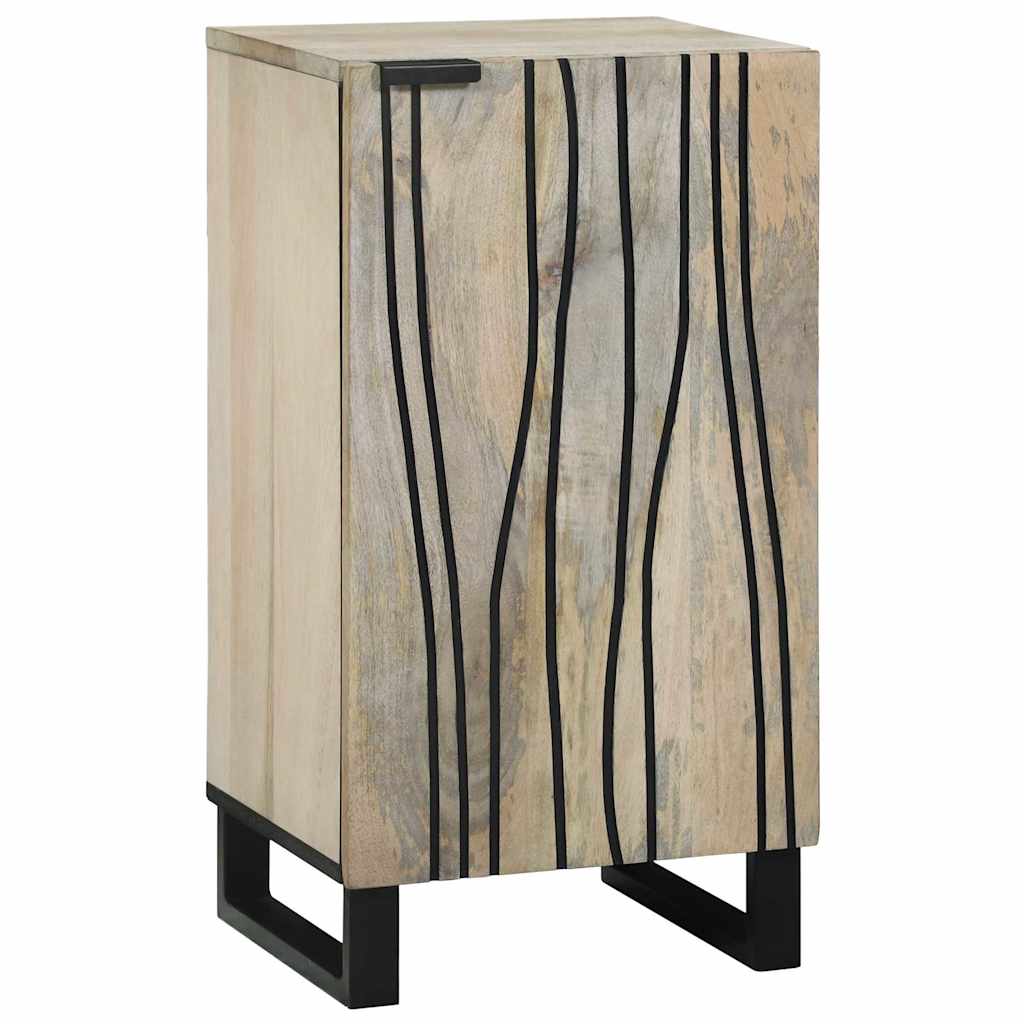 vidaXL Sideboard White 40 x 33 x 75 cm Solid mango wood 1
