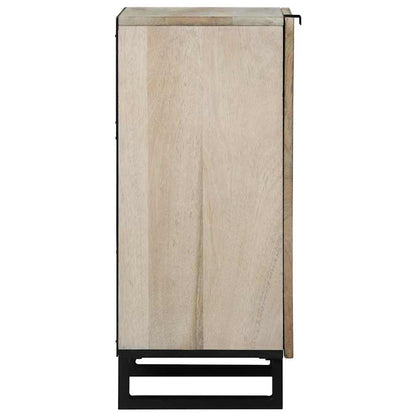 vidaXL Sideboard White 40 x 33 x 75 cm Solid mango wood 4
