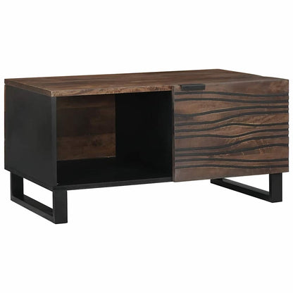 vidaXL Coffee Table Walnut 80 x 50 x 40 cm Engineered Wood 1