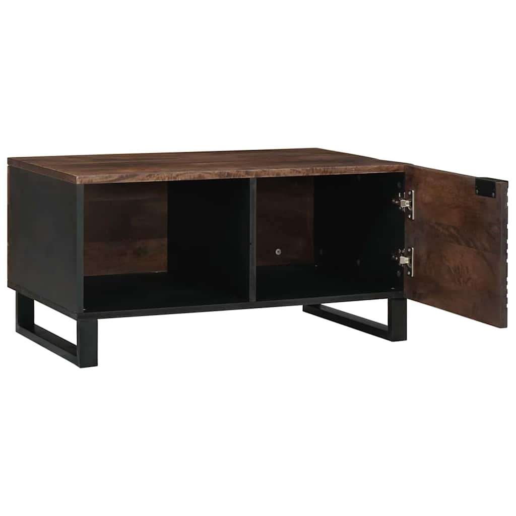 vidaXL Coffee Table Walnut 80 x 50 x 40 cm Engineered Wood 2