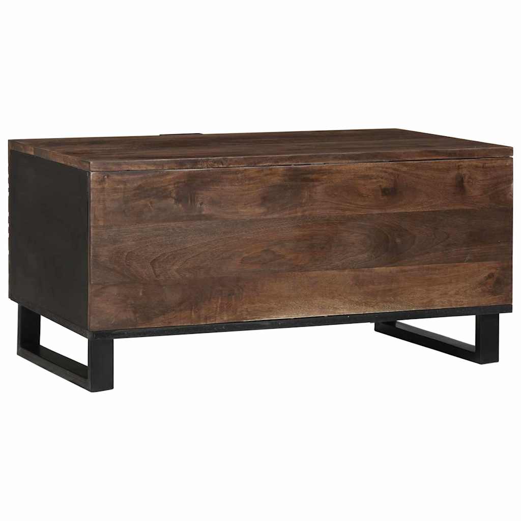 vidaXL Coffee Table Walnut 80 x 50 x 40 cm Engineered Wood 5