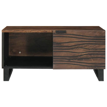 vidaXL Coffee Table Walnut 80 x 50 x 40 cm Engineered Wood 3