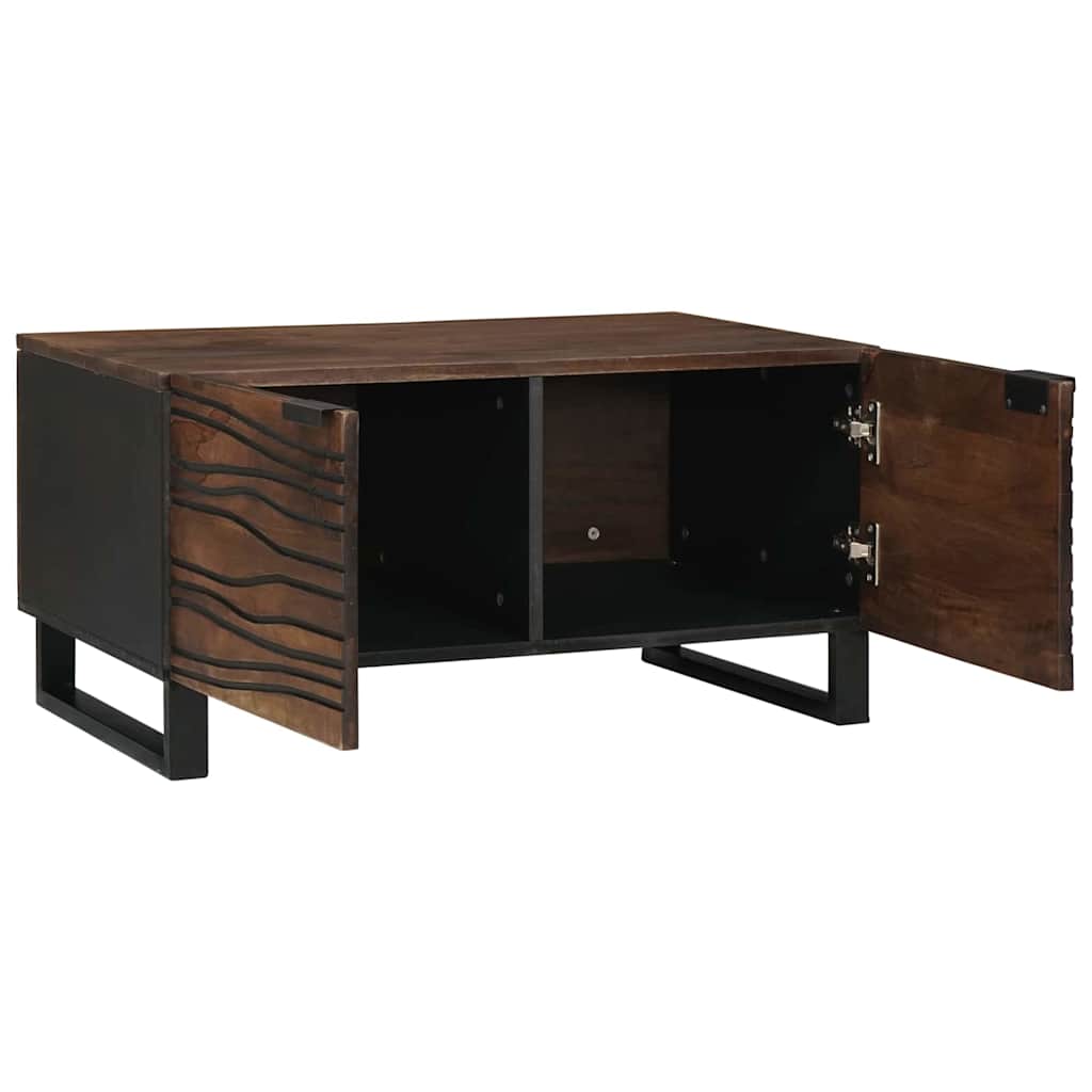 vidaXL Coffee Table Walnut 80 x 50 x 40 cm Engineered Wood 2
