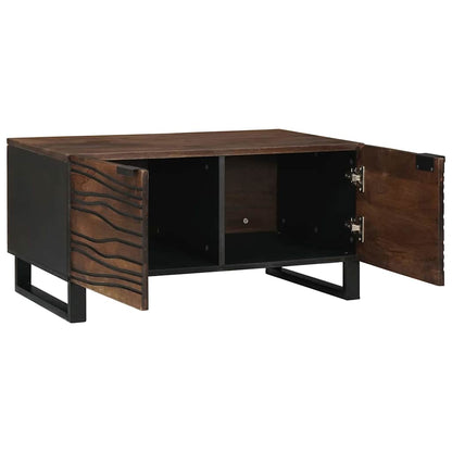 vidaXL Coffee Table Walnut 80 x 50 x 40 cm Engineered Wood 2