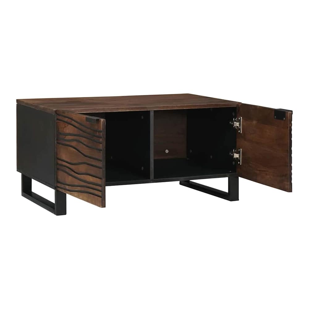 Coffee Table 80 x 50 x 40 cm Engineered Wood Walnut