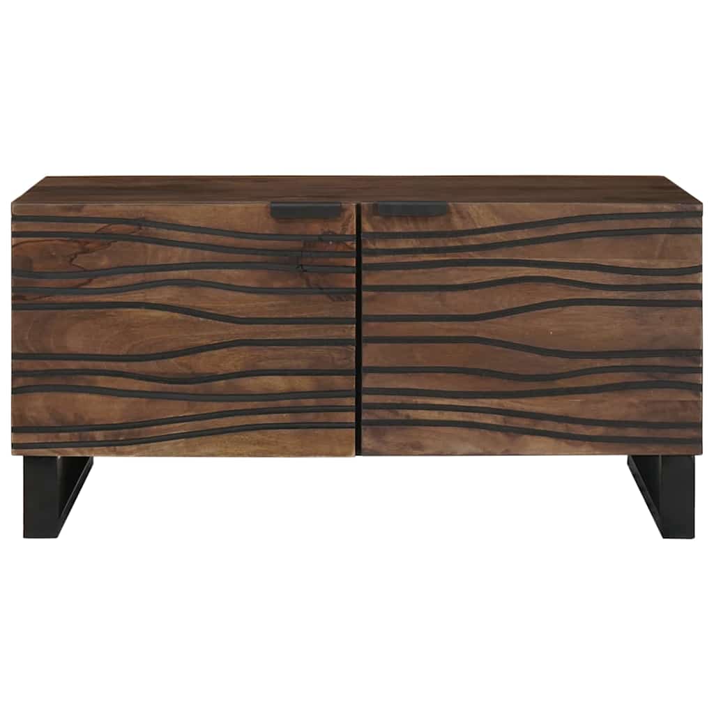 vidaXL Coffee Table Walnut 80 x 50 x 40 cm Engineered Wood 3