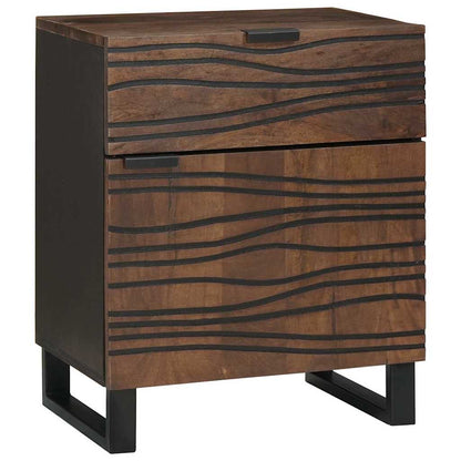 vidaXL Bedside Cabinet Walnut 50 x 33 x 60 cm Engineered Wood 1