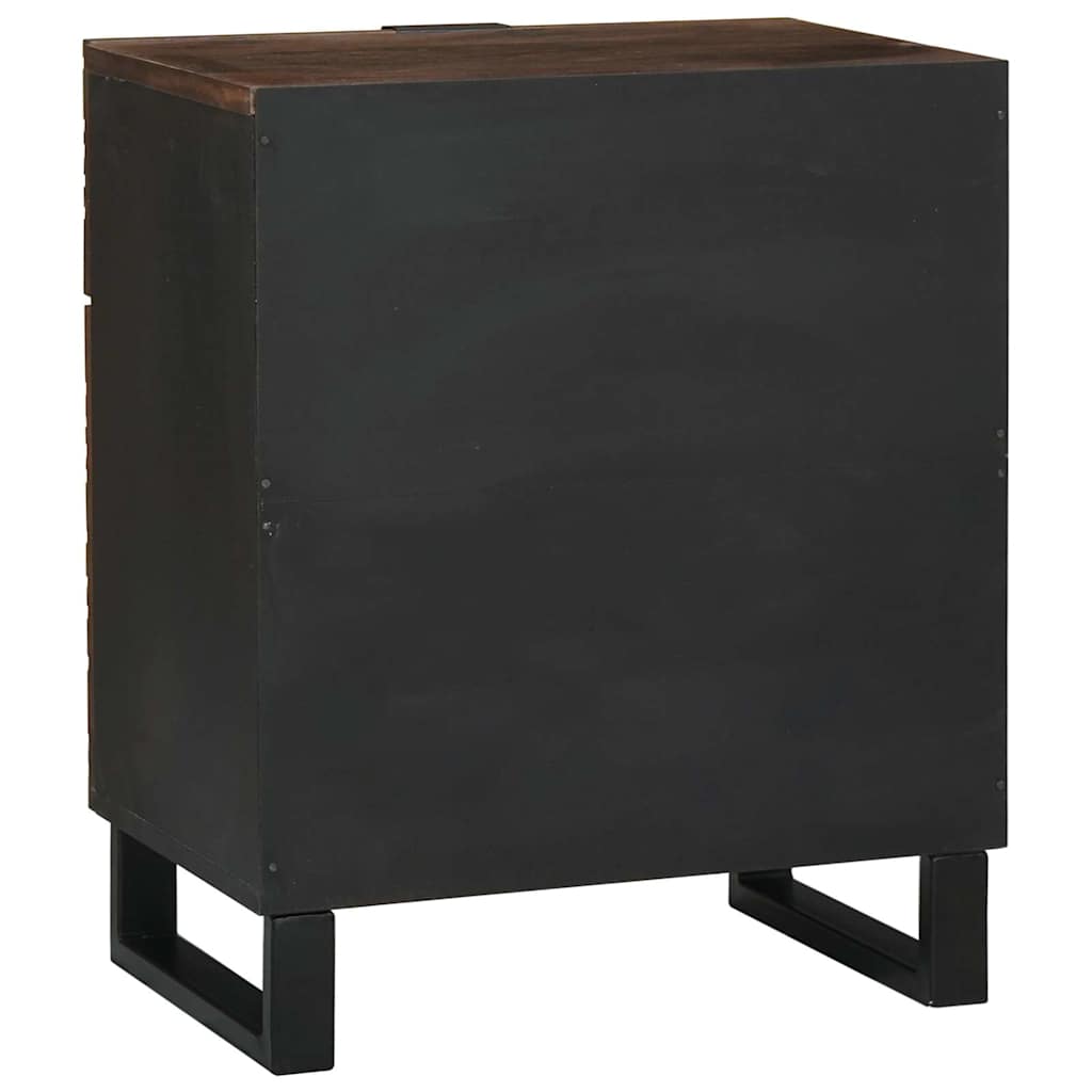 vidaXL Bedside Cabinet Walnut 50 x 33 x 60 cm Engineered Wood 5