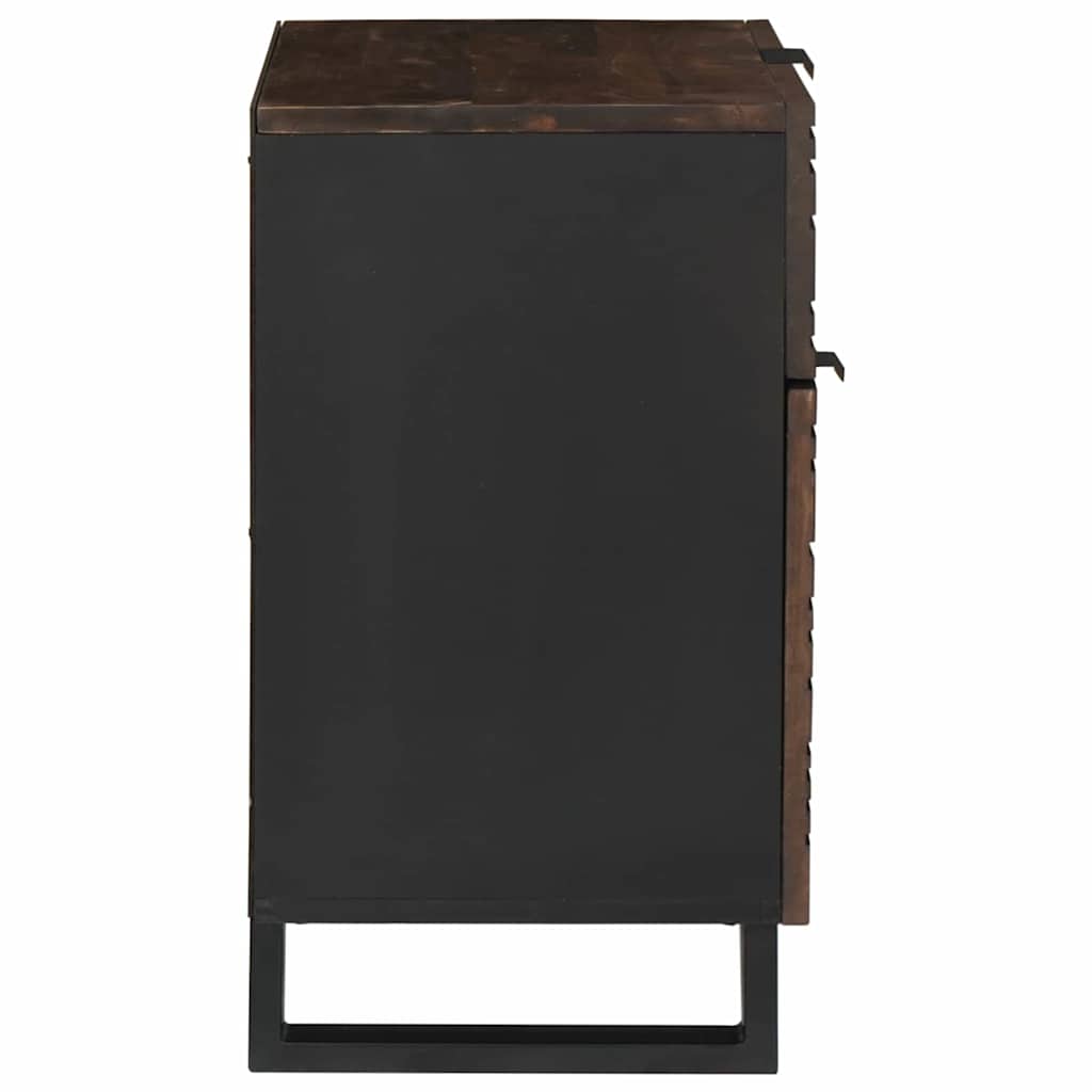 vidaXL Bedside Cabinet Walnut 50 x 33 x 60 cm Engineered Wood 4
