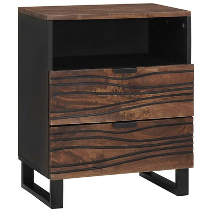 vidaXL Bedside Cabinet Walnut 50 x 33 x 62 cm Engineered Wood 1