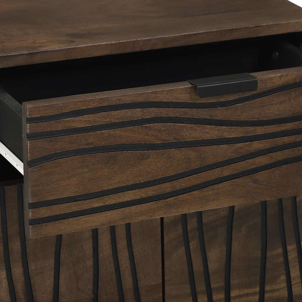 vidaXL Bedside Cabinet Walnut 50 x 33 x 60 cm Engineered Wood 6