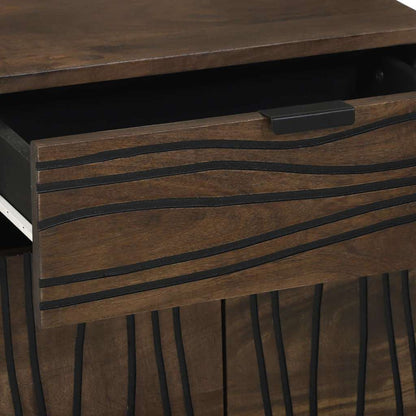 vidaXL Bedside Cabinet Walnut 50 x 33 x 60 cm Engineered Wood 6