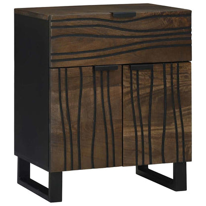 vidaXL Bedside Cabinet Walnut 50 x 33 x 60 cm Engineered Wood 1