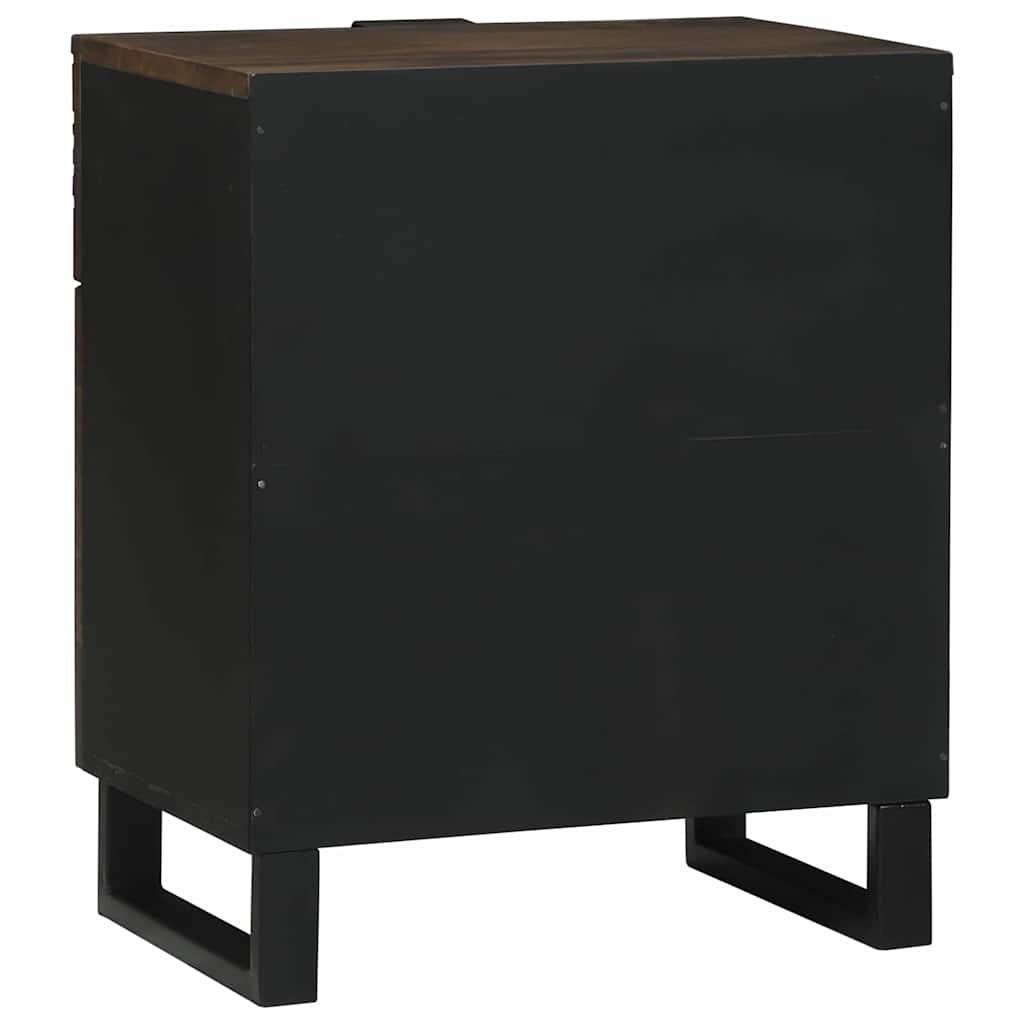 vidaXL Bedside Cabinet Walnut 50 x 33 x 60 cm Engineered Wood 5